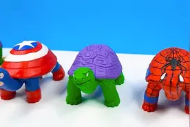 超轻粘土创意diy超级英雄版玄武神龟，彩泥手工制作乌龟视频封面