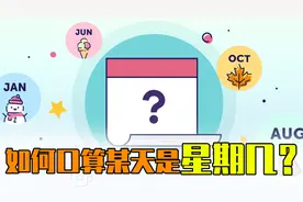 如何心算某天是星期几？蔡勒公式与康威末日算法视频封面