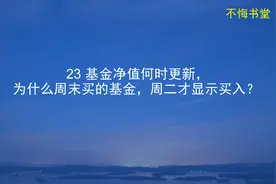 基金净值何时更新？为什么周末购买的基金，周二才会确认？视频封面