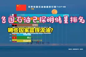 世界各国石油已探明储量排名，终于知道什么叫做“富得流油”了视频封面