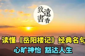 读懂《岳阳楼记》经典名句，心旷神怡，豁达人生！分享给大家视频封面