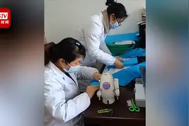 医生自制500顶医用帽支援抗疫：“5分钟做一顶，大家说大小合适”视频封面