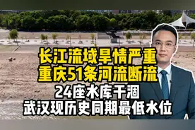 长江流域旱情严重！重庆51条河流断流，24座水库干涸视频封面