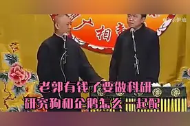 德云社：老郭有钱了要做科研，狗儿和企鹅一起配。