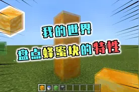 我的世界盘点：蜂蜜块不仅能做水电梯，还可以免疫掉落伤害？
