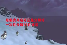 魔兽世界怀旧服：绿装卖商店好还是分解好，一次性分解55件绿装视频封面