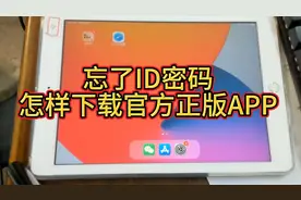 苹果手机和Ipad忘了apple ID密码怎么下载appstore里面的软件？视频封面