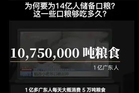 14亿人每天要吃多少口粮，中国为人民储存了多少粮食？视频封面