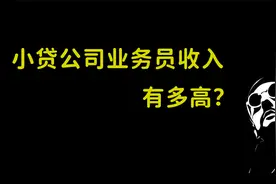 小贷公司业务员收入有多高？这个视频完美解释！视频封面