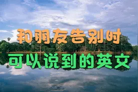 和外国朋友告别的时候可以说到的英文句子，这12句话美国人经常用