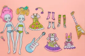 给菲梦少女卡通纸换装秀，做法简单穿上美美哒，漂亮女生很喜欢