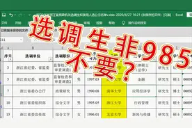 选调生非985211不要？——2020浙江省选调生拟录用人选公示名单视频封面