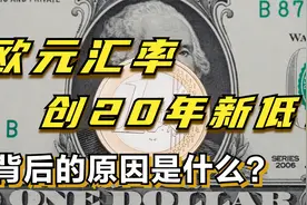 欧元兑美元汇率近20年来首次跌破平价？主要是因为这三大因素！视频封面