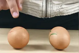 生活小实验：生鸡蛋和熟鸡蛋混在一起，一招就能区分