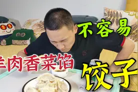 这点【羊肉香菜馅饺子】虽然状况百出，但是个个汤汁饱满，嘎嘎香视频封面