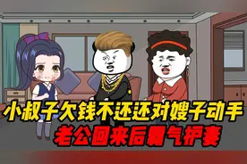 小叔子欠钱不还，还对嫂子动手，老公回来后霸气护妻，结局解气视频封面