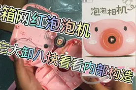 开箱网红泡泡相机，拆开内部研究一下吹泡泡工作原理，真的很简单视频封面