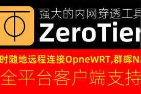 内网穿透工具ZeroTier，随时远程访问家中NAS，没有公网IP也不怕视频封面