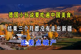德国小伙说要吃遍中国美食,结果三个月都没有走出新疆,还差点破产视频封面