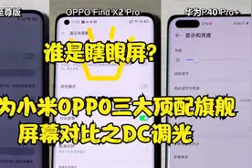 谁是瞎眼屏？华为小米OPPO三大顶配旗舰，屏幕对比之DC调光视频封面