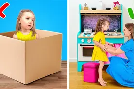 包装纸箱别丢掉，用它给孩子DIY玩具，比买的还要香