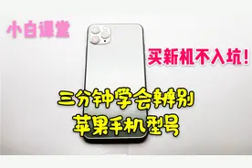 〈小白课堂〉三分钟教你辨别苹果手机型号，买新机不入坑视频封面