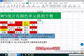WPS统计有颜色单元格的个数视频封面