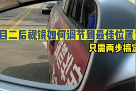 科目二不会调后视镜这双“眼睛”，技术再好也挂科，教你2步搞定视频封面