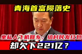 青海首富陨落，坐私人飞机回乡，给村民发红包，却欠下221亿？视频封面