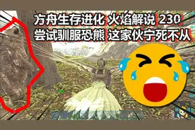方舟生存进化 火焰解说 230 尝试驯服恐熊 这家伙宁死不从视频封面