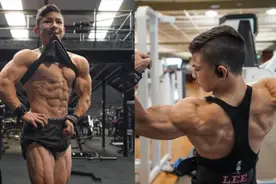 15岁打健美比赛！肌肉结实青筋突起，网友评论：这孩子迟早要废！视频封面