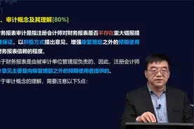 注会知识点：审计概念及其理解视频封面