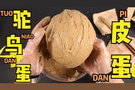 挑战用世界上最大的鸵鸟蛋做一颗皮蛋，我能成功吗？视频封面
