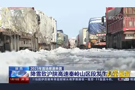 降雪致沪陕高速秦岭山区段发生拥堵，已开始间断放行|东方时空视频封面
