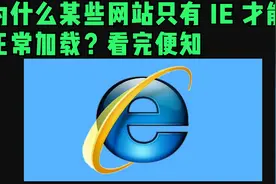为什么某些网站只有IE才能正常访问？看完便知视频封面
