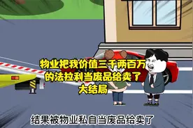 物业把我停在小区的法拉利当僵尸车卖了，结果被判11年视频封面