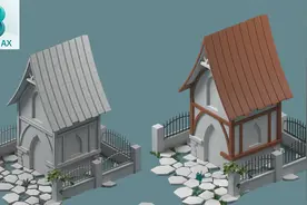 【3Dmax教程】从零开始制作小房子建筑模型，零基础白嫖必备教程视频封面