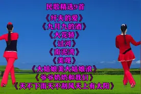 民歌精选《纤夫的爱》《美观》《过河》《九月九的酒》《大花轿》视频封面