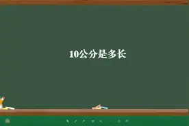 10公分是多长视频封面