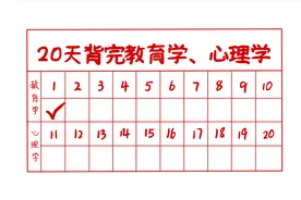 挑战20天背完教育学心理学视频封面