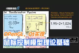 OpenGL，Qt实现：鼠标控制模型理论基础视频封面
