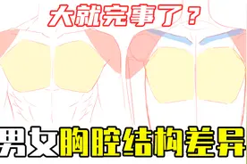 男女性的胸肌结构有什么差异？要怎么画出来视频封面