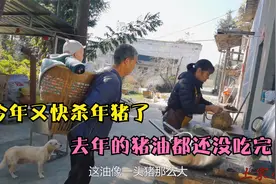 保存了一年的猪油一点都没坏，老妈又提一卷出来，小木家陈货真多视频封面