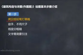建筑构造与详图-绘图基本步骤介绍视频封面