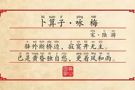 初中必背古诗词之《卜算子·咏梅》宋 陆游视频封面