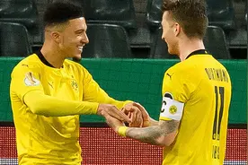 德国杯-桑乔制胜达胡德补时染红 多特1-0门兴进四强视频封面