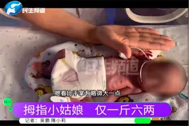 加油，小天使！宝宝出生仅一斤六两，只比手掌大一点视频封面