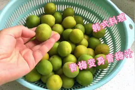 朝鲜族拌菜经常用到的青梅汁又叫青梅酵素 真没想到 做法如此简单视频封面