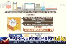 北京市卫健委：严格控制公立医疗机构特需医疗服务行为视频封面