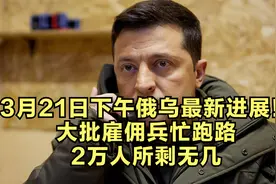 慌了吧！3月21日俄乌最新进展，大批雇佣兵忙跑路，2万人所剩无几视频封面